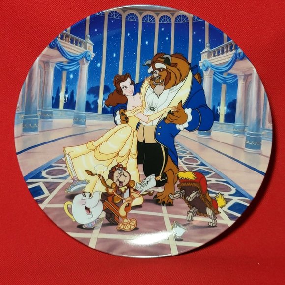 Decorative Plate Loves First Dance Disneys Beauty And The Beast Collector Plate - Picture 1 of 12